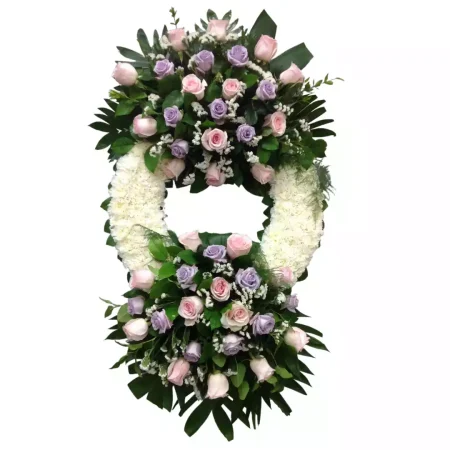 Corona de Claveles, Rosas y Statices