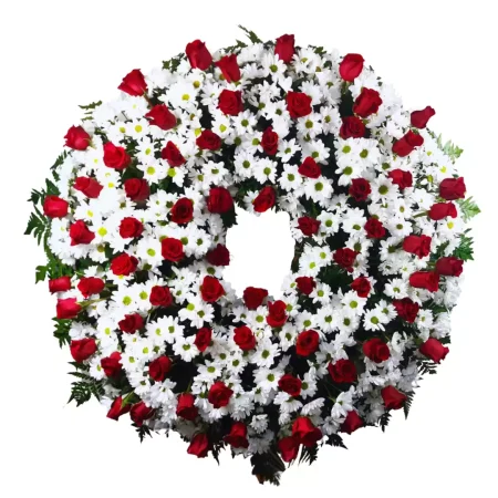 Corona de Rosas y Margaritas