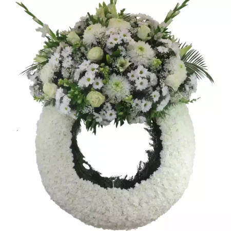 Corona de Claveles, Margaritas, Anastasias y Liliums